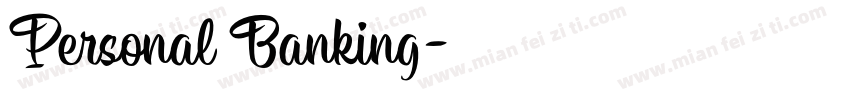 Personal Banking字体转换